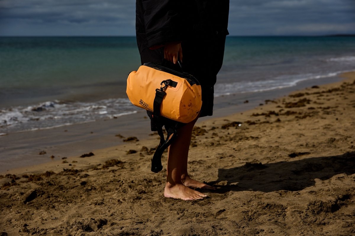 10L Waterproof Dry Bag in Orange & Black - Paddle People