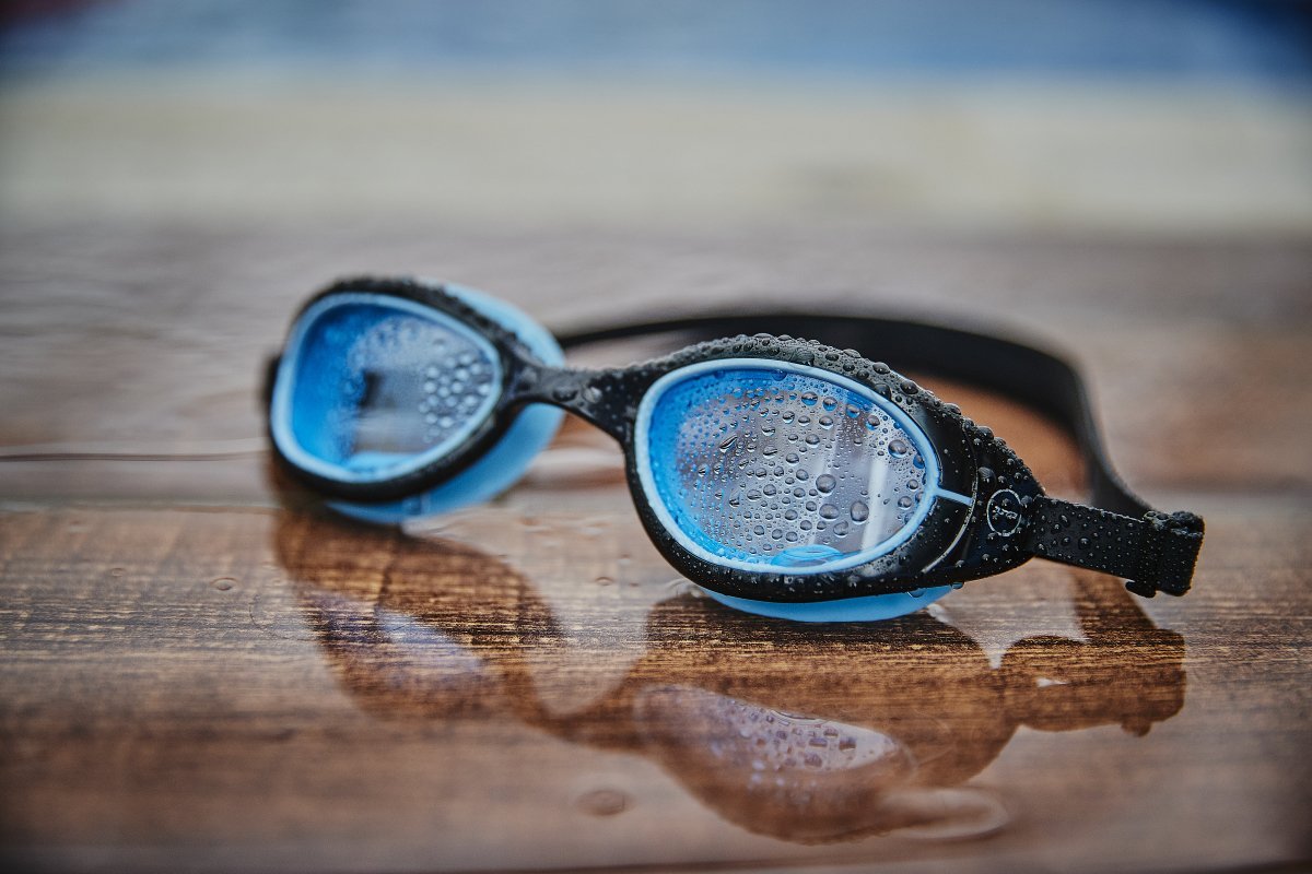 'Attack' Swim Goggles in Black & Blue - Paddle People