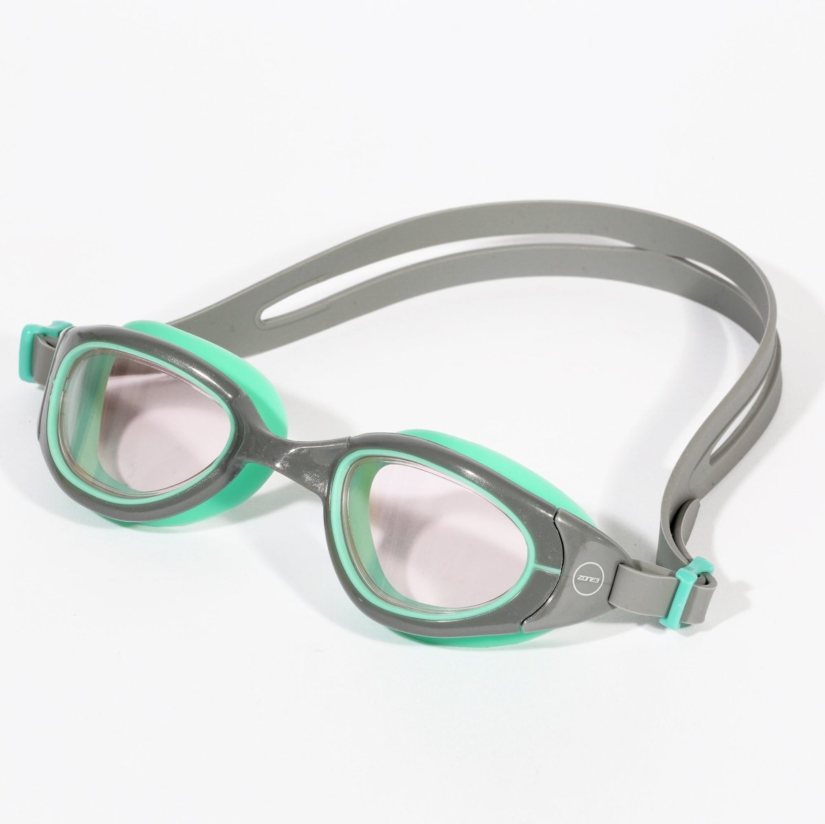 'Attack' Swim Goggles in Grey & Green - Paddle People