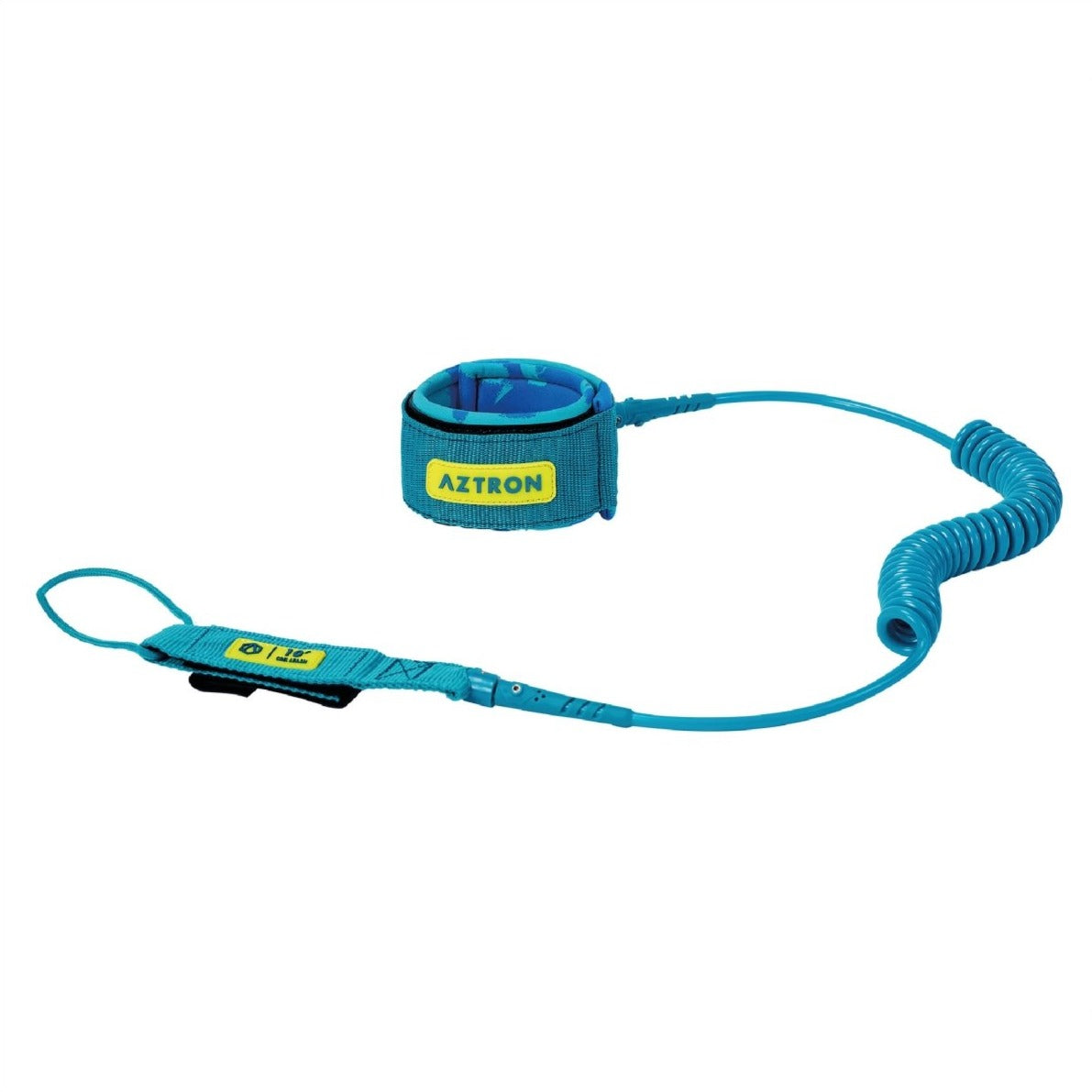 Aztron 10' SUP Coil Leash Blue & Teal - Paddle People