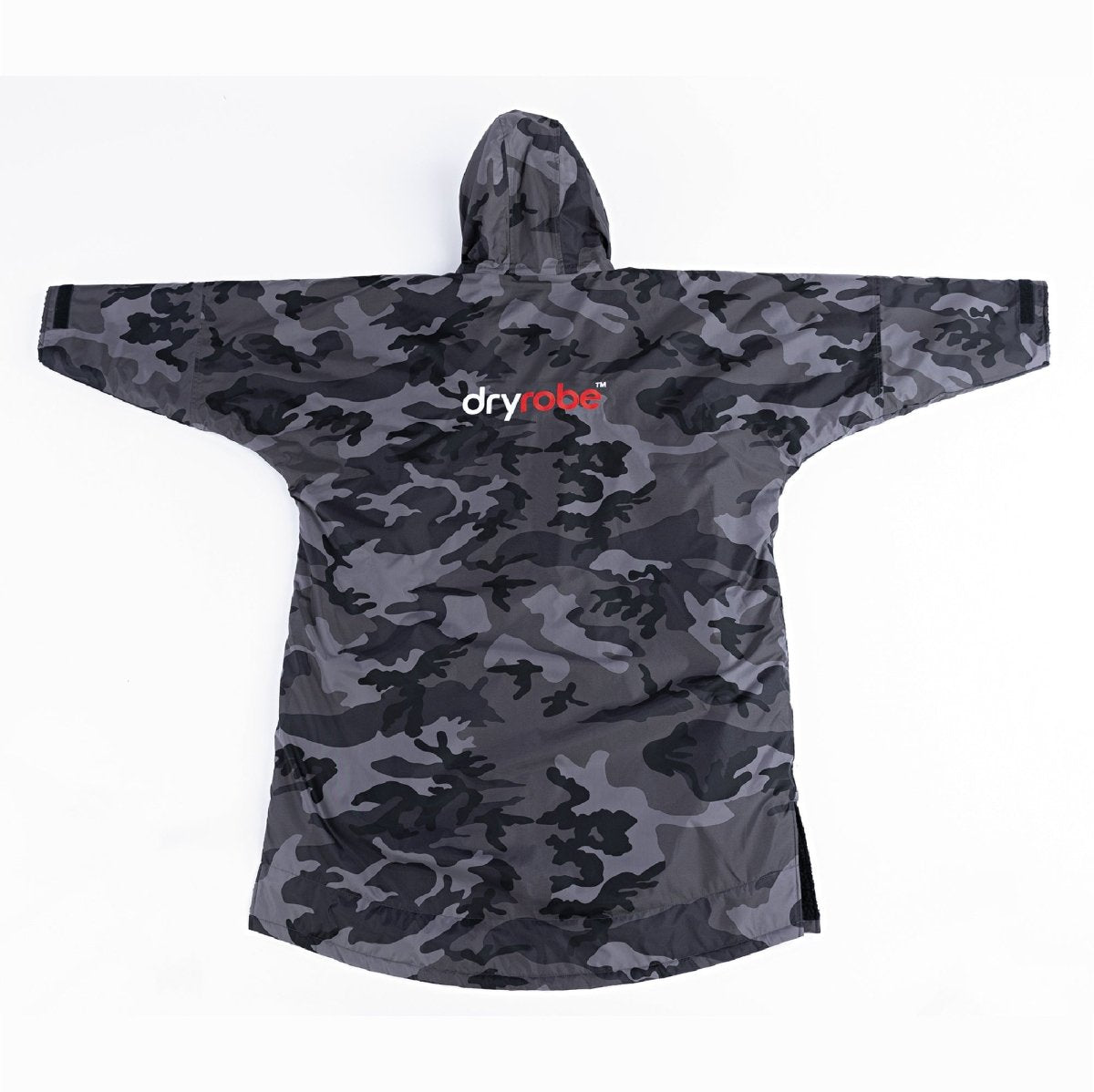 Long Sleeved dryrobe Advance in Black Camouflage & Black - Paddle People