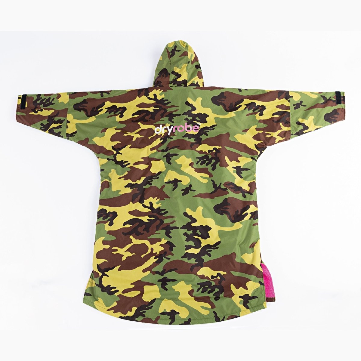 Long Sleeved dryrobe Advance in Camouflage & Pink - Paddle People