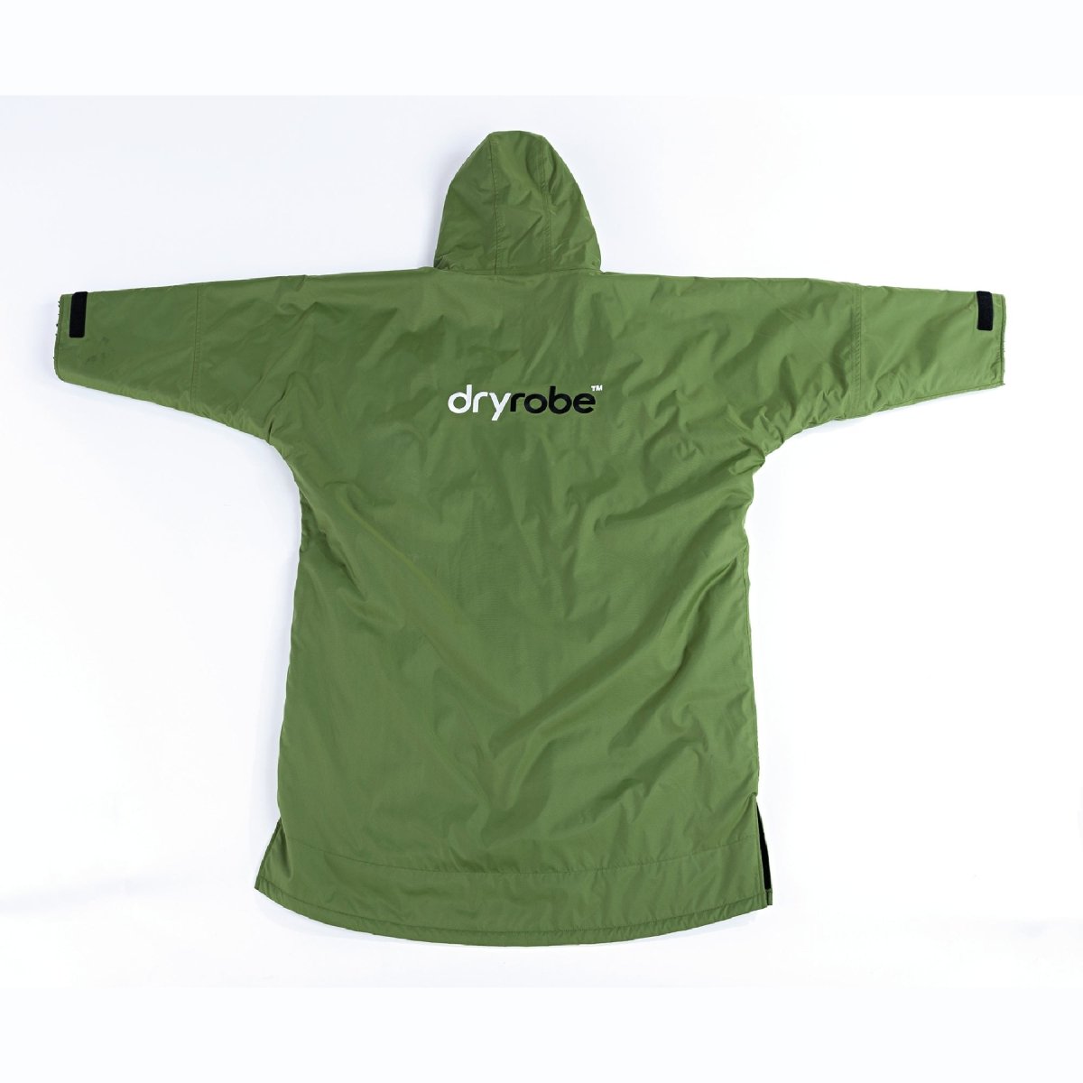 Long Sleeved dryrobe Advance in Dark Green & Black - Paddle People