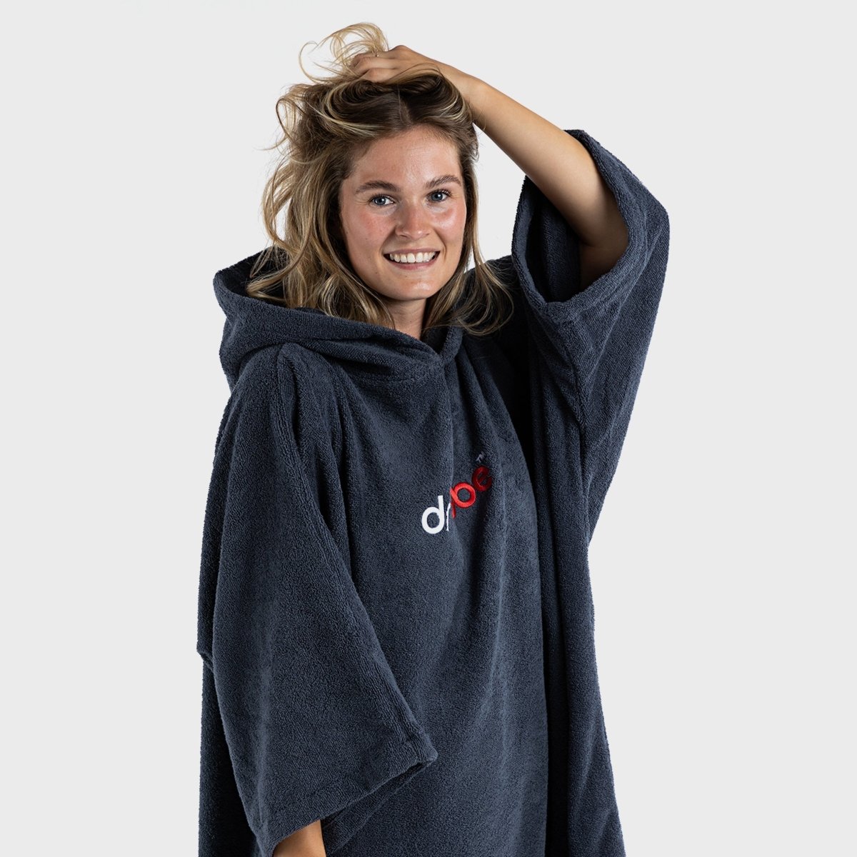 Organic Cotton Towel Dryrobe in Navy - Paddle People