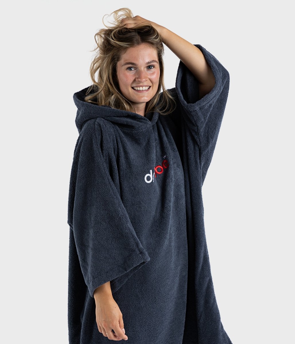 Organic Cotton Towel Dryrobe in Navy - Paddle People