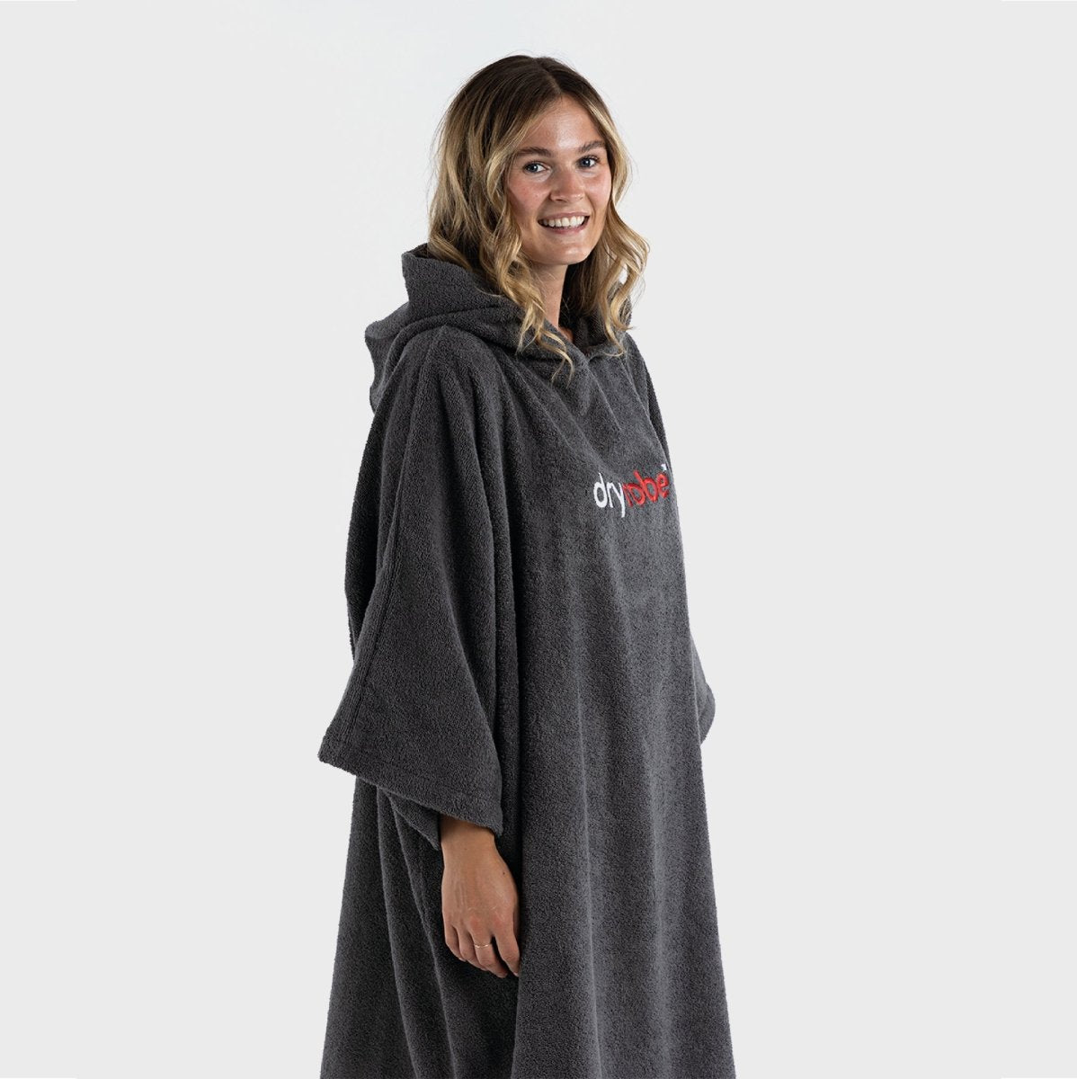 Organic Cotton Towel Dryrobe in Slate Grey - Paddle People