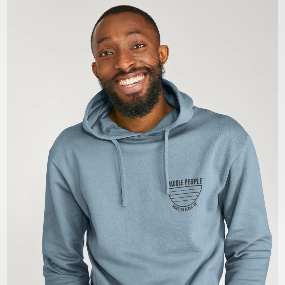 Paddle People Organic Cotton Pullover Hoodie in Blue - Paddle People