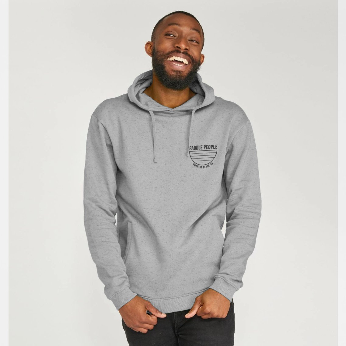 Paddle People Organic Cotton Pullover Hoodie in Grey - Paddle People