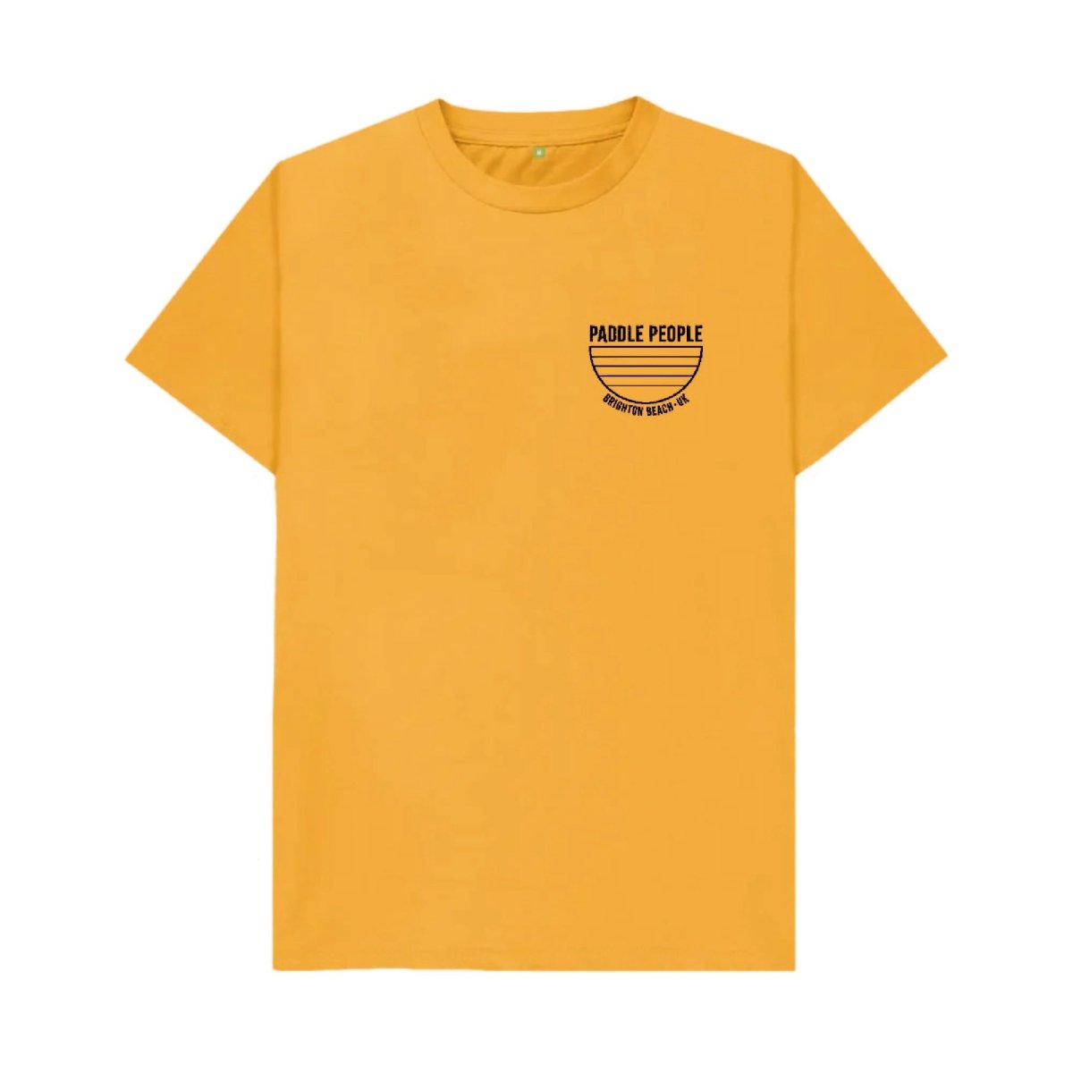 Paddle People Unisex Organic Cotton T-Shirt in Mustard - Paddle People