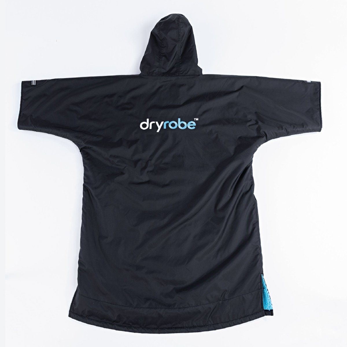 Short Sleeved dryrobe Advance in Black & Blue - Paddle People