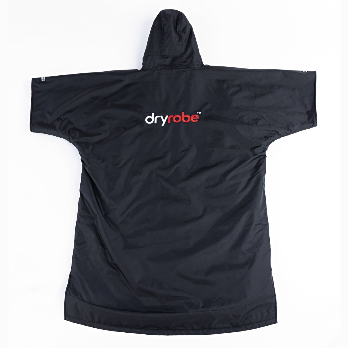 Short Sleeved dryrobe Advance in Black & Grey - Paddle People