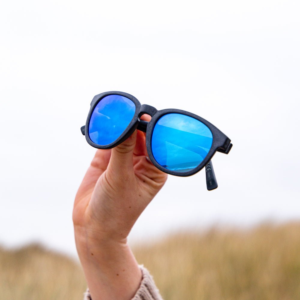 Waterhaul Recycled Crantock Polarised Sunglasses in Slate with Case - Unisex - Paddle People