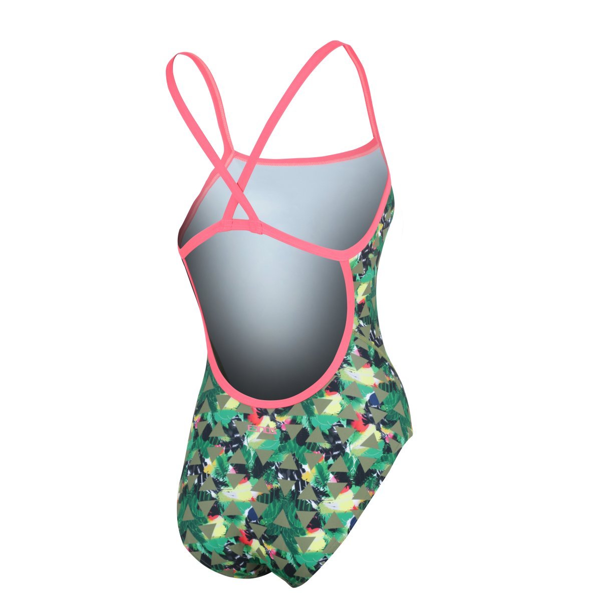 Womens High Jazz Patterned Strap Back Swimsuit - Paddle People
