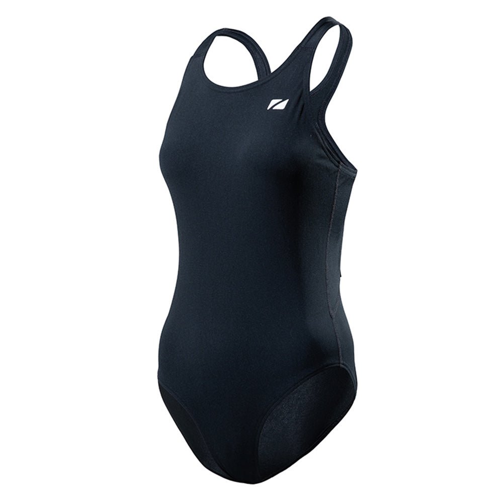 Women's Renew Classic Eco Friendly Swimming Costume in Black - Paddle People